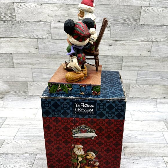 Disney Traditions Jim Shore CHECKING IT TWICE Mickey & Santa #4008063 Figurine - Picture 3 of 11